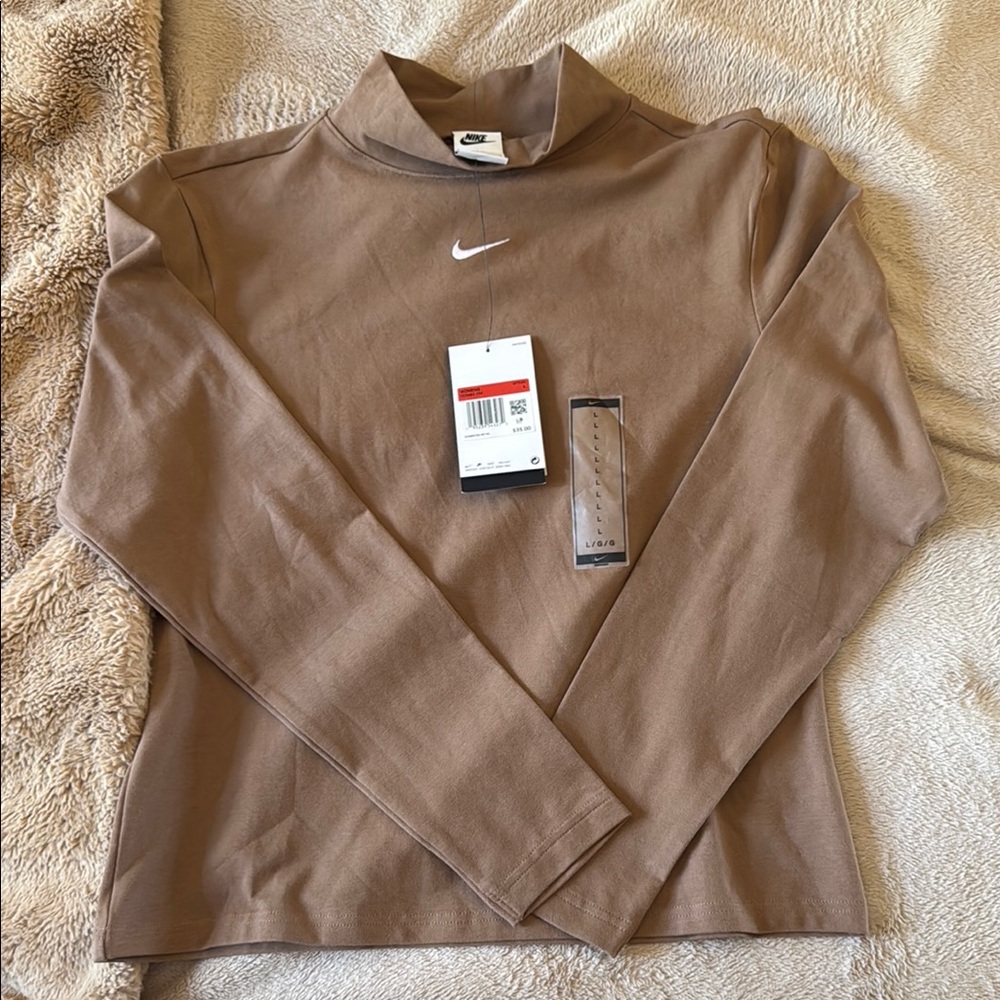 Nike Brown Long Sleeve Top
